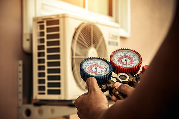 Professional Air Conditioning Service technician working in Sterling, GA